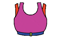 Bust A Move Sports Bra Sticker